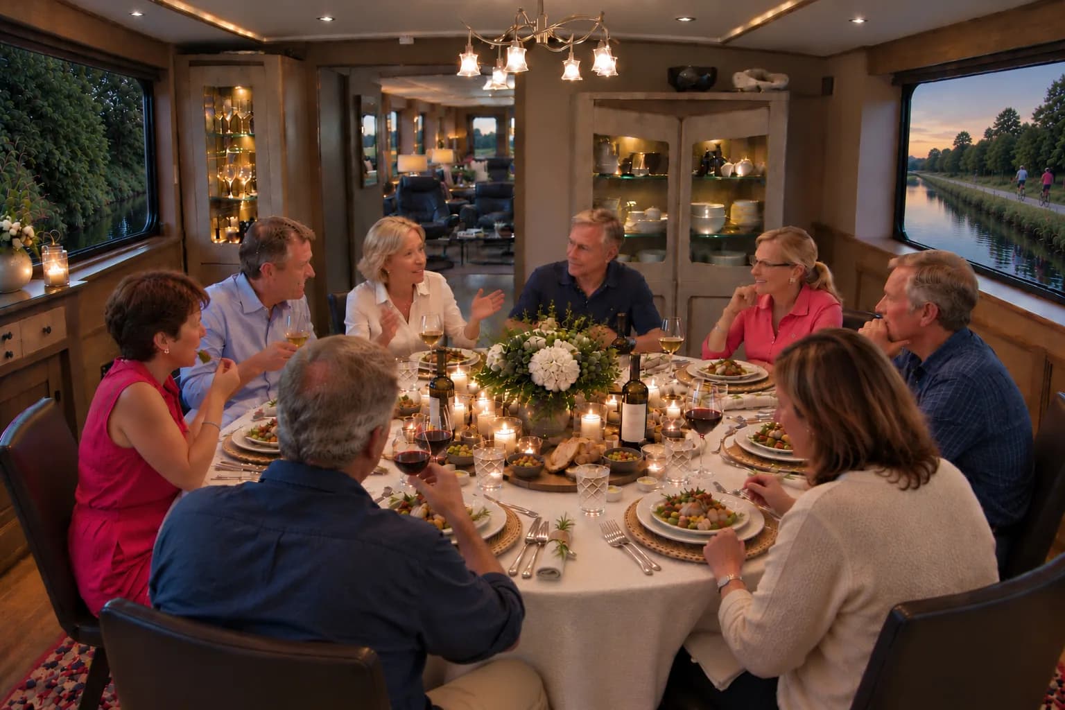 Dinner in the dining room
