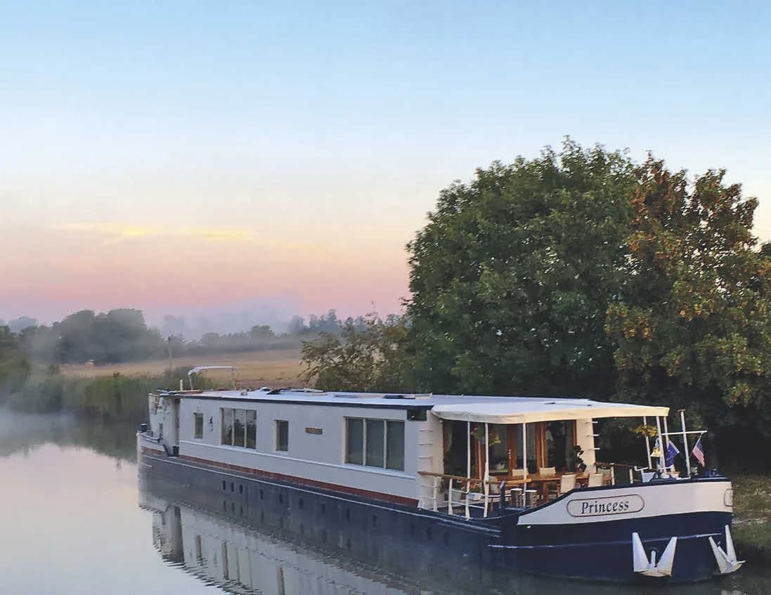 Princess moored at dawn