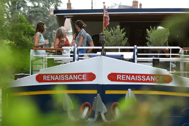Guests at the bow of Renaissance