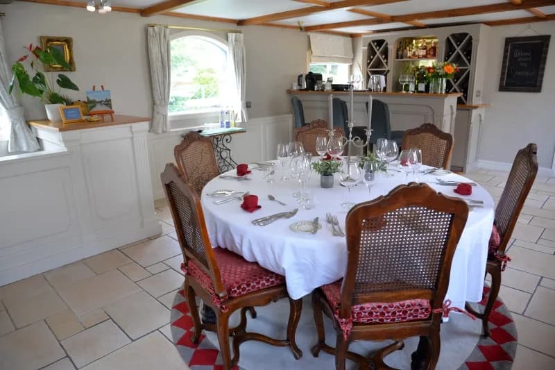 The dining room