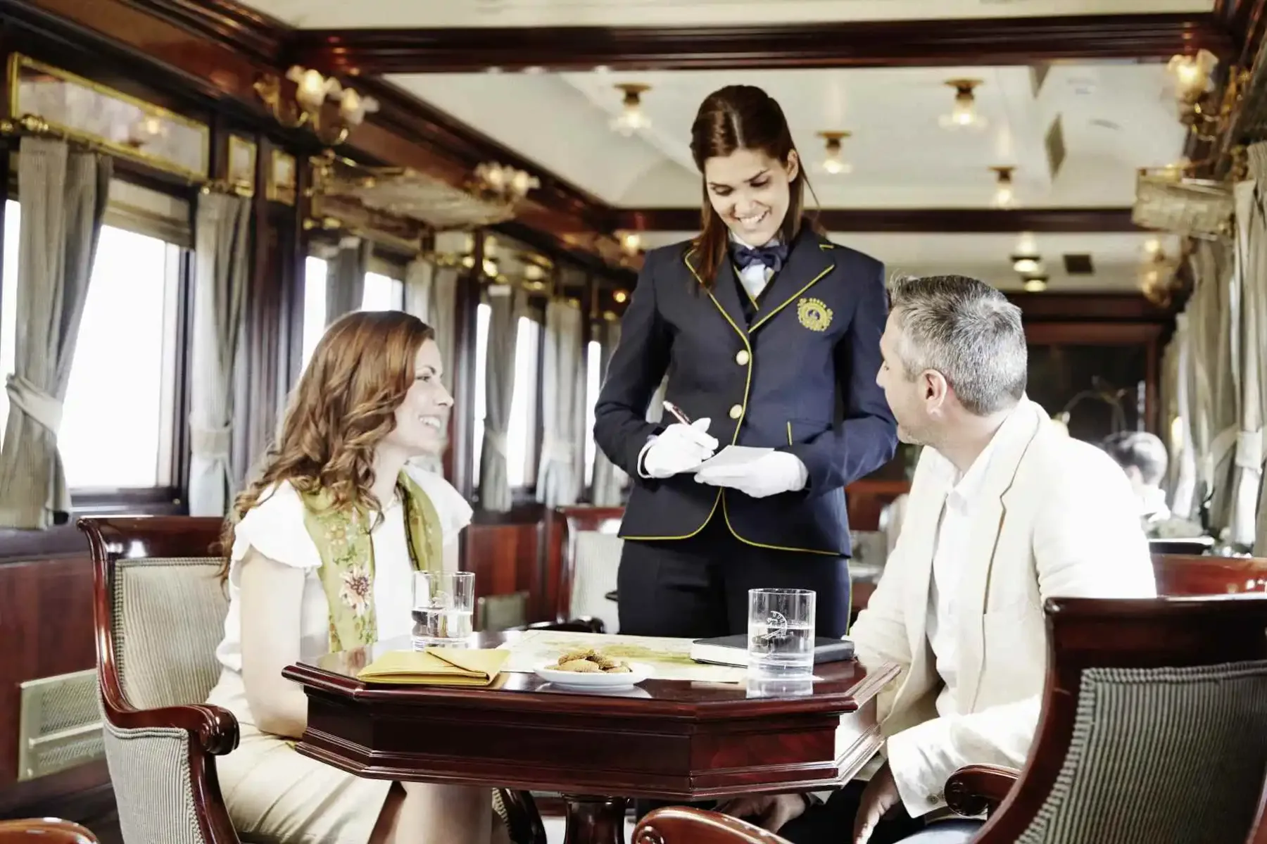 Service in a lounge car