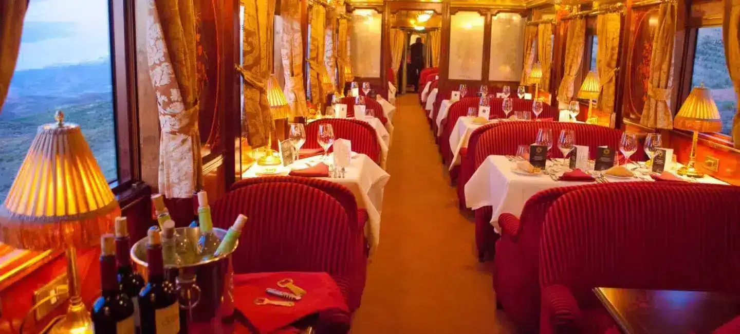 A restaurant car