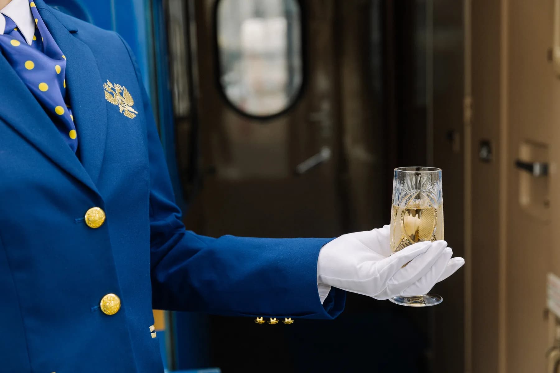 A drink served on board