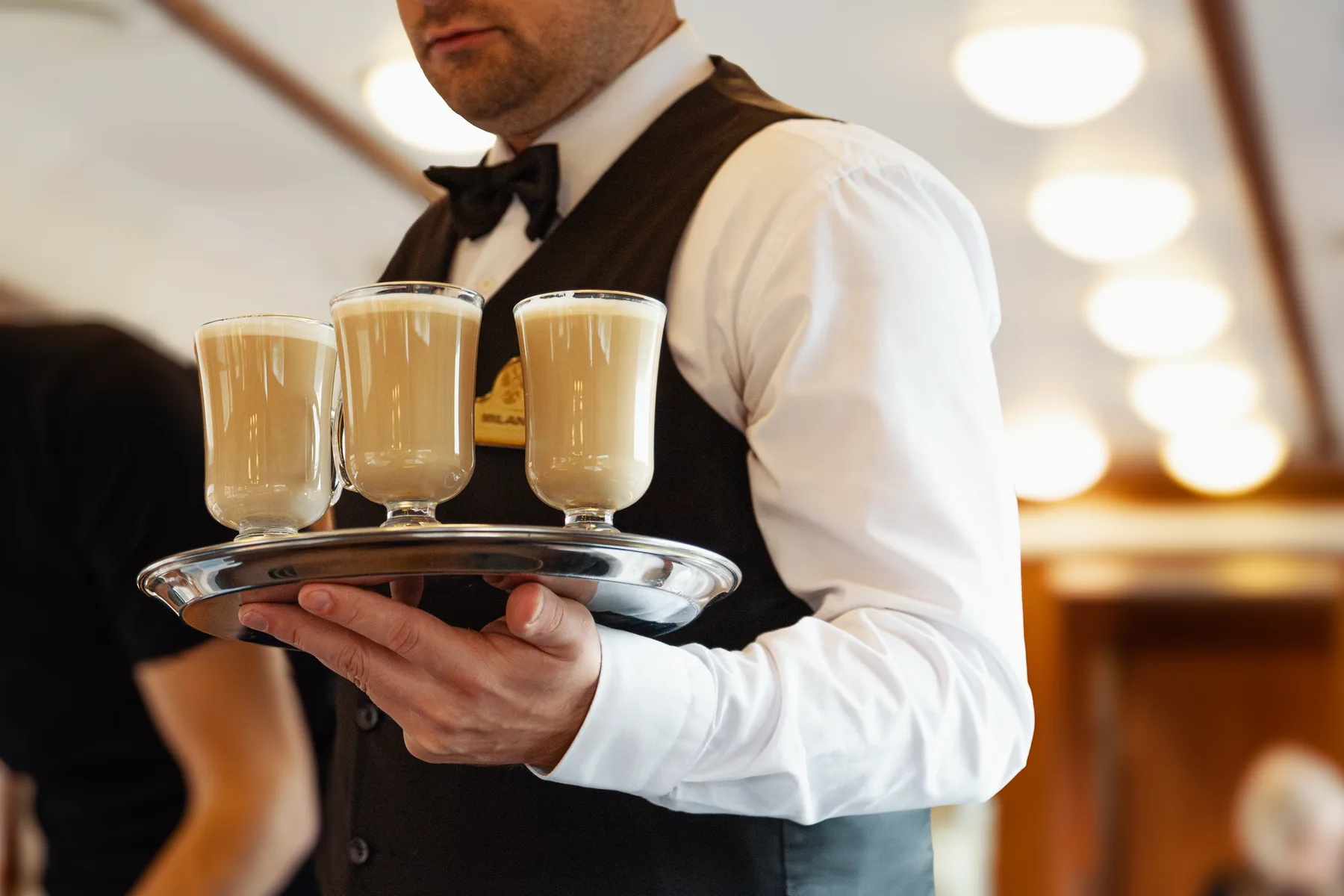 Drinks served on board
