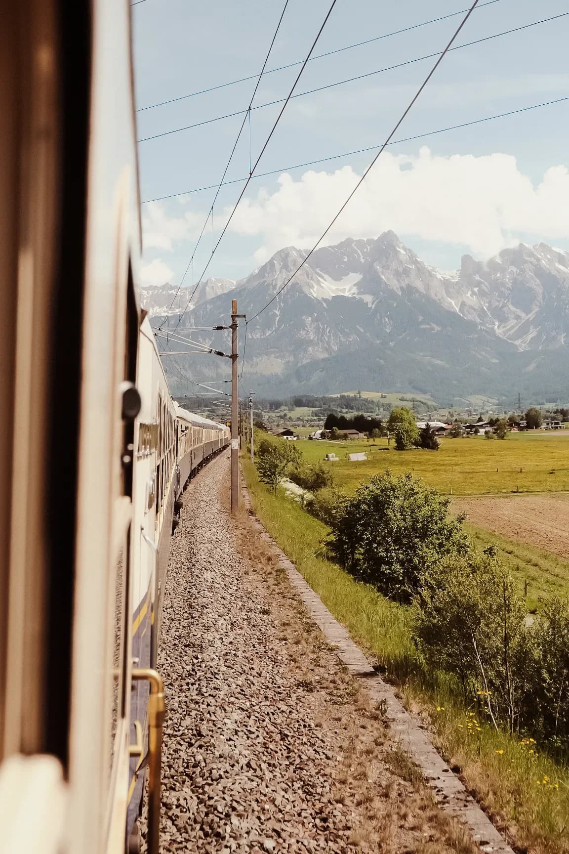 The Alps from the train
