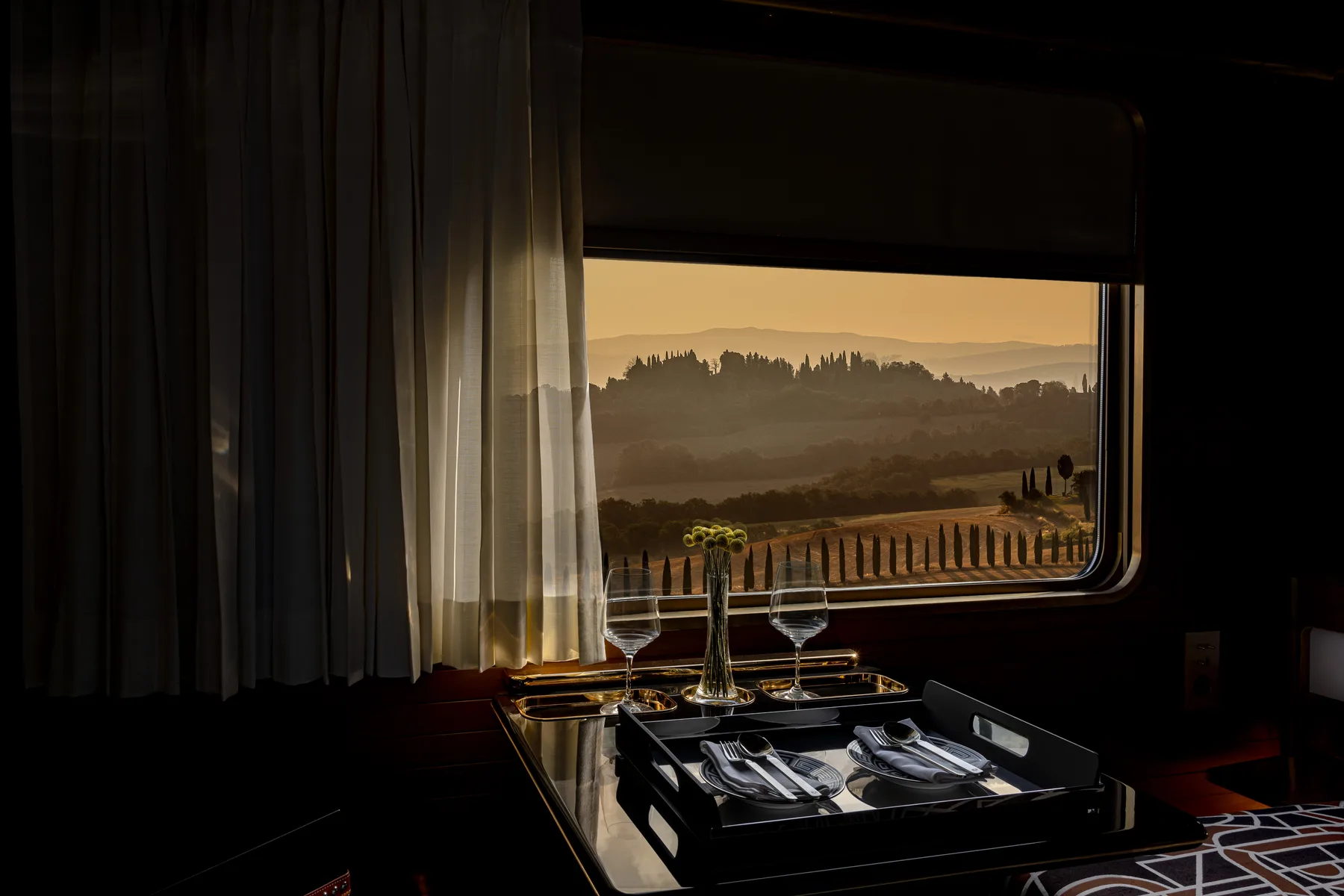 A table by the window