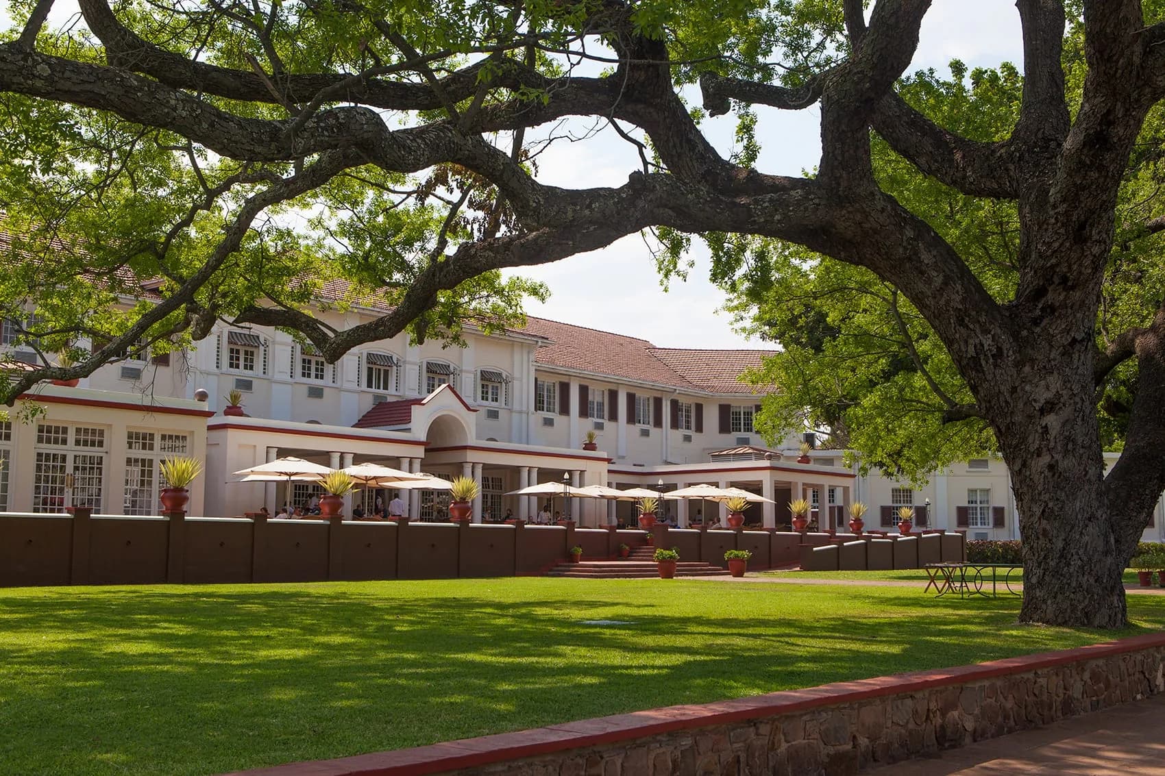 The Victoria Falls Hotel, a night off the train on the Dar es Salaam journey