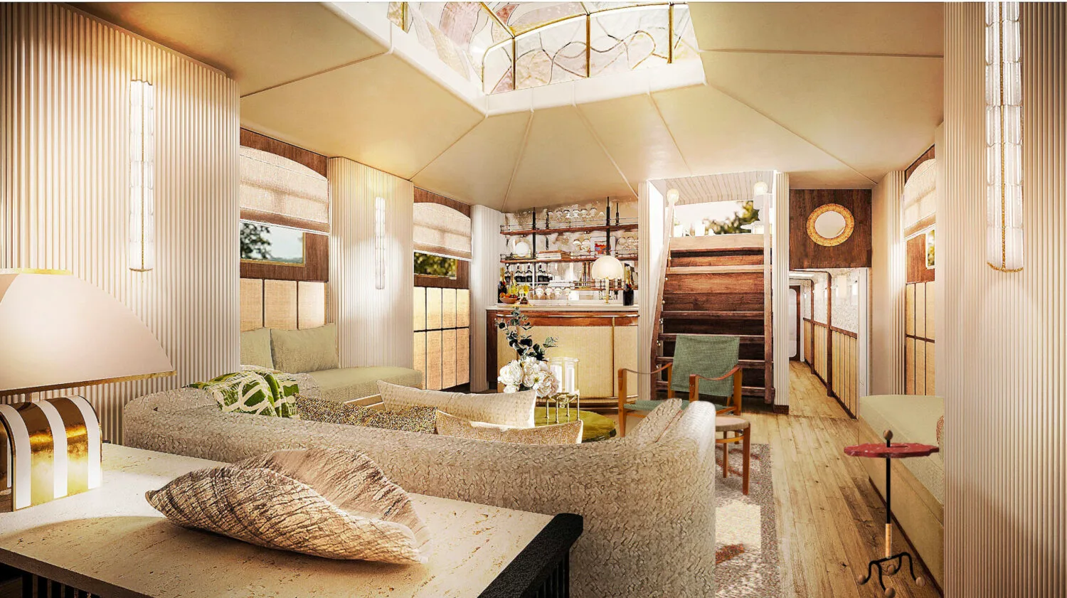 Coquelicot, A Belmond Boat, Champagne