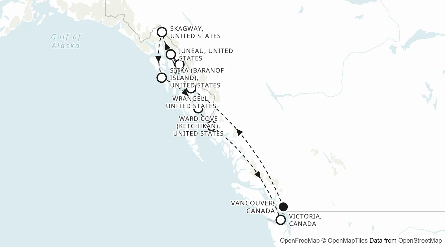 Route map: Vancouver to Vancouver